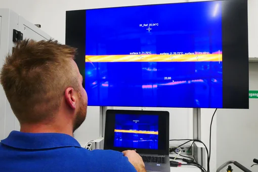 Temperature recording in the Leoni ACS test lab